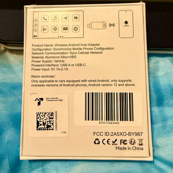 Wireless Android Auto Adapter Brand New SIB - Picture 2 of 4